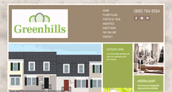 Desktop Screenshot of greenhillsapts.com